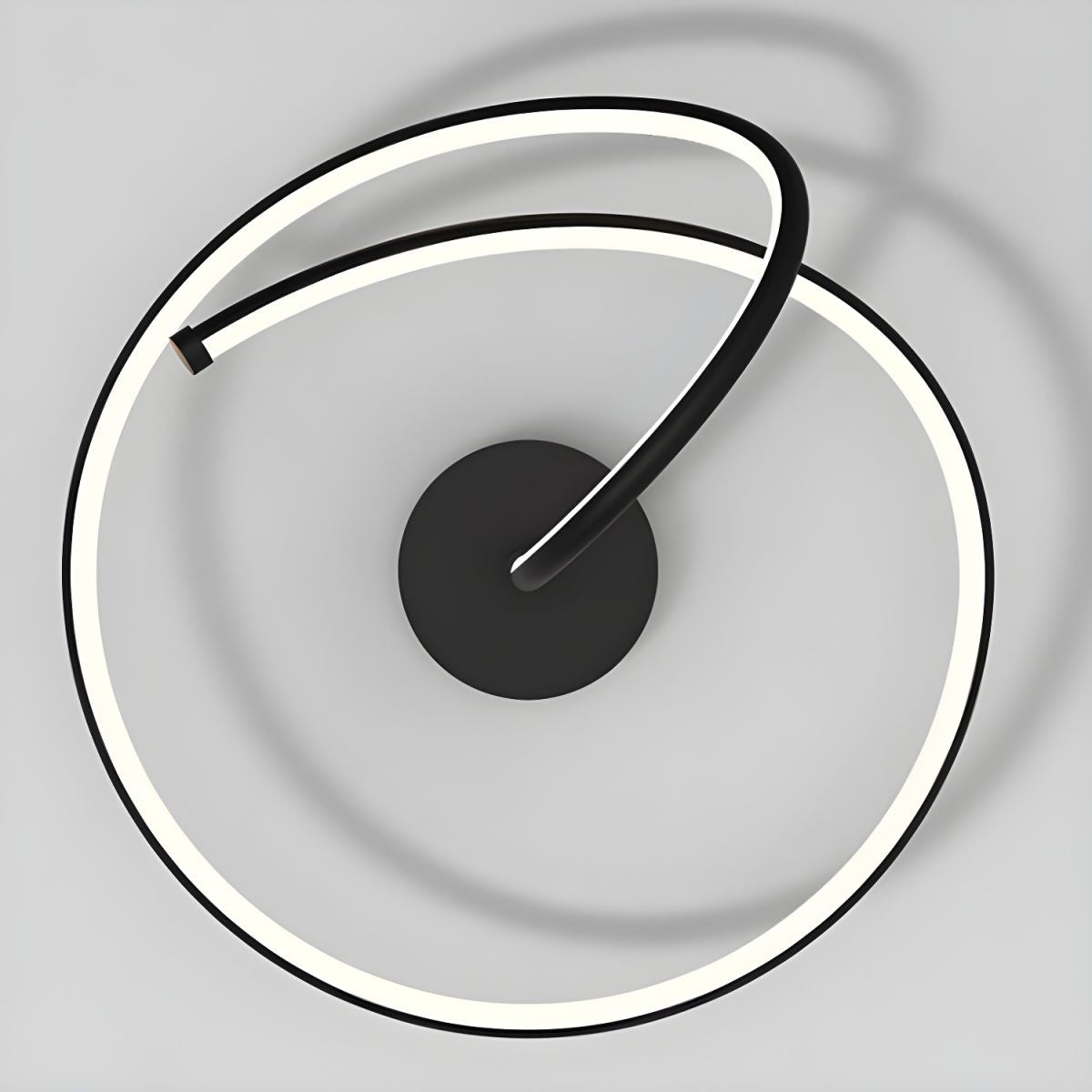 White Circle LED Ceiling Light with Silica Gel Shade - Modern Style Flush Mount for Residential Use