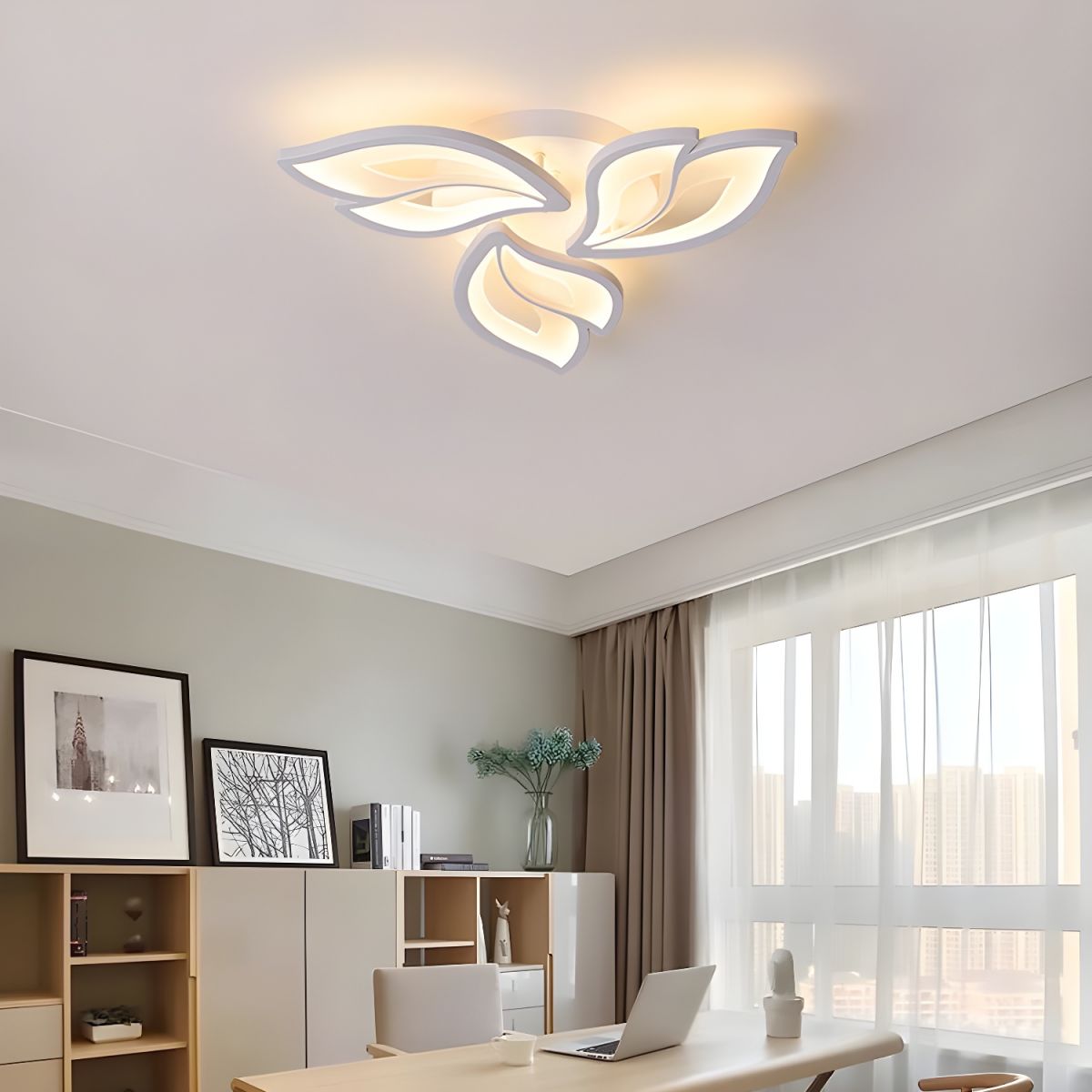 White LED Flush Mount Circle Ceiling Light for Modern and Stylish Homes