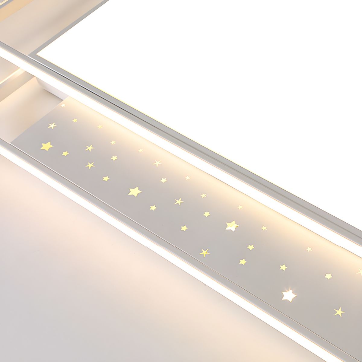 White Acrylic Flush Mount LED Bulbs Modern Ceiling Light with 4 Lights