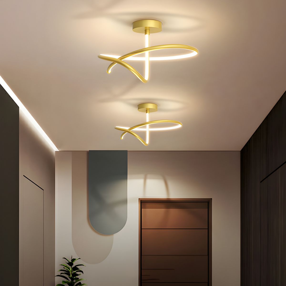 White Circle LED Ceiling Light with Silica Gel Shade - Modern Style Flush Mount for Residential Use