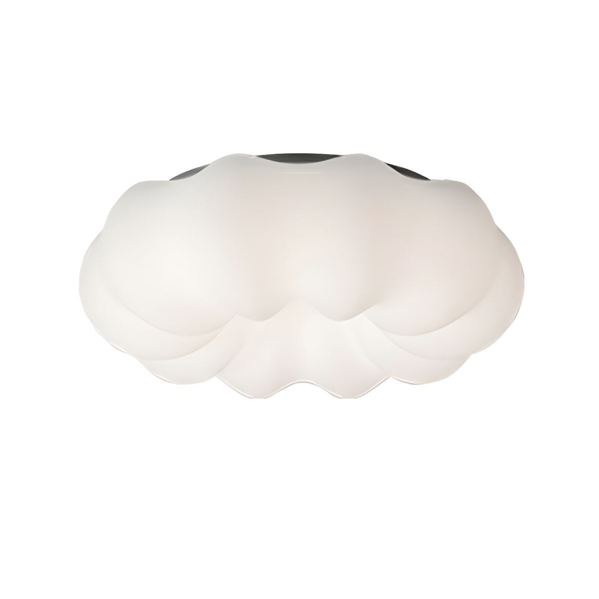 Elegant White Drum LED Flush Mount Modern Ambiance with Resin Shade