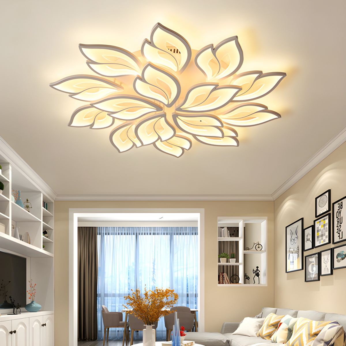 White LED Flush Mount Circle Ceiling Light for Modern and Stylish Homes
