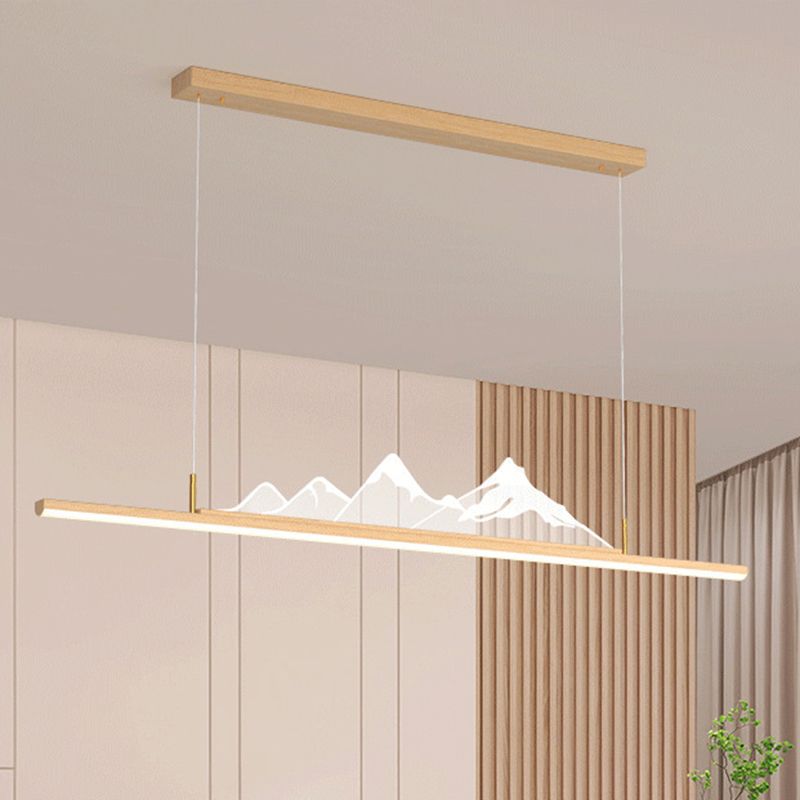 2-Light Polished Finish Modernism Style Statement LED Kitchen Island Light