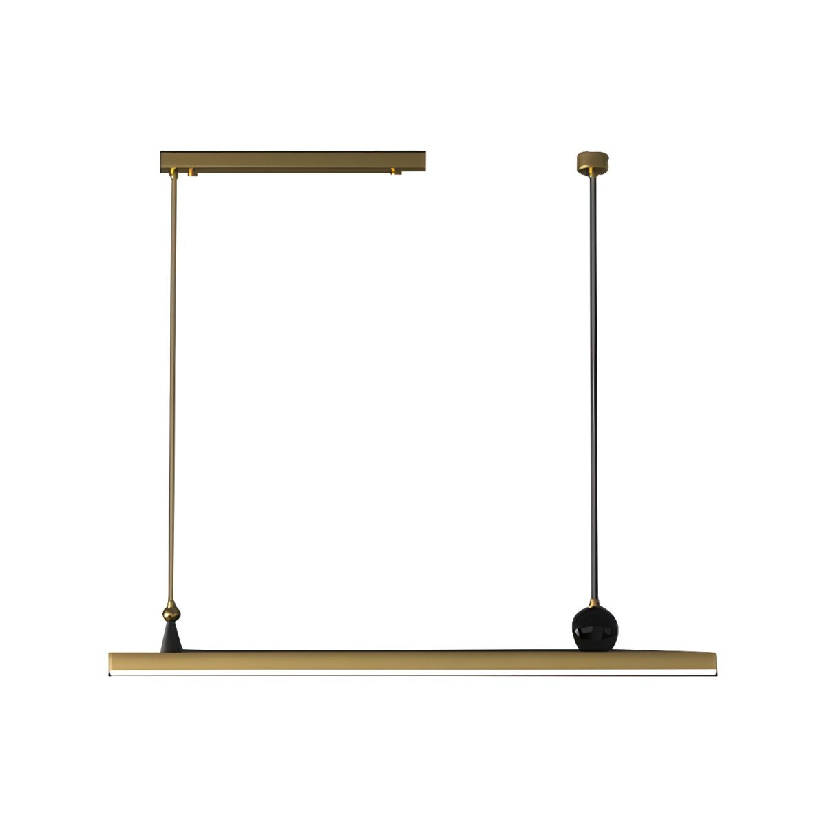 Modern Island Pendant Light with Metal Shade and Adjustable Hanging Length