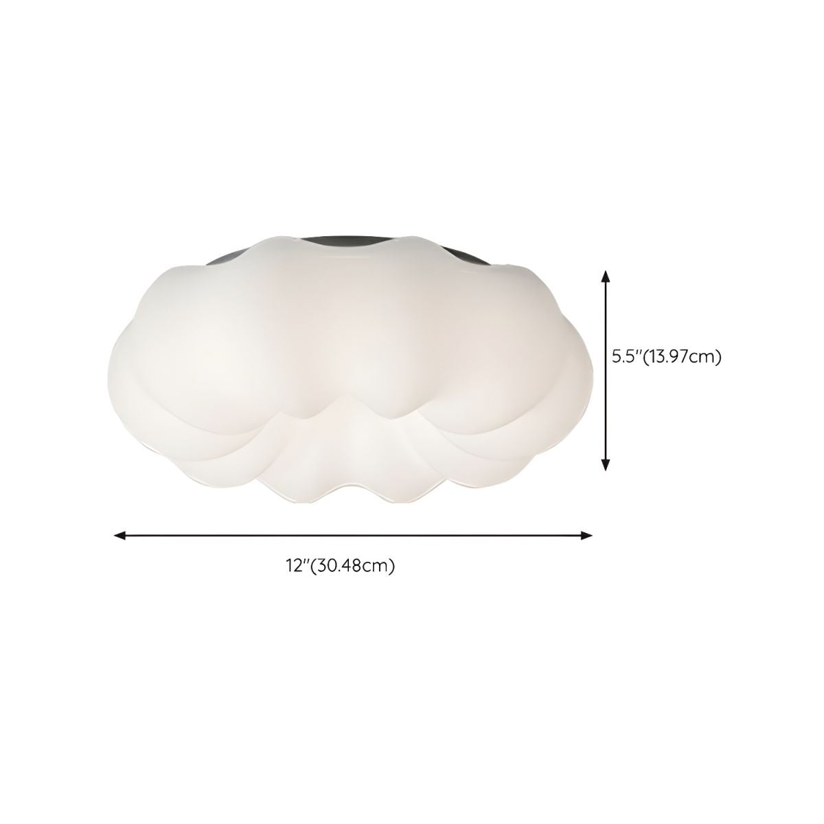 Elegant White Drum LED Flush Mount Modern Ambiance with Resin Shade