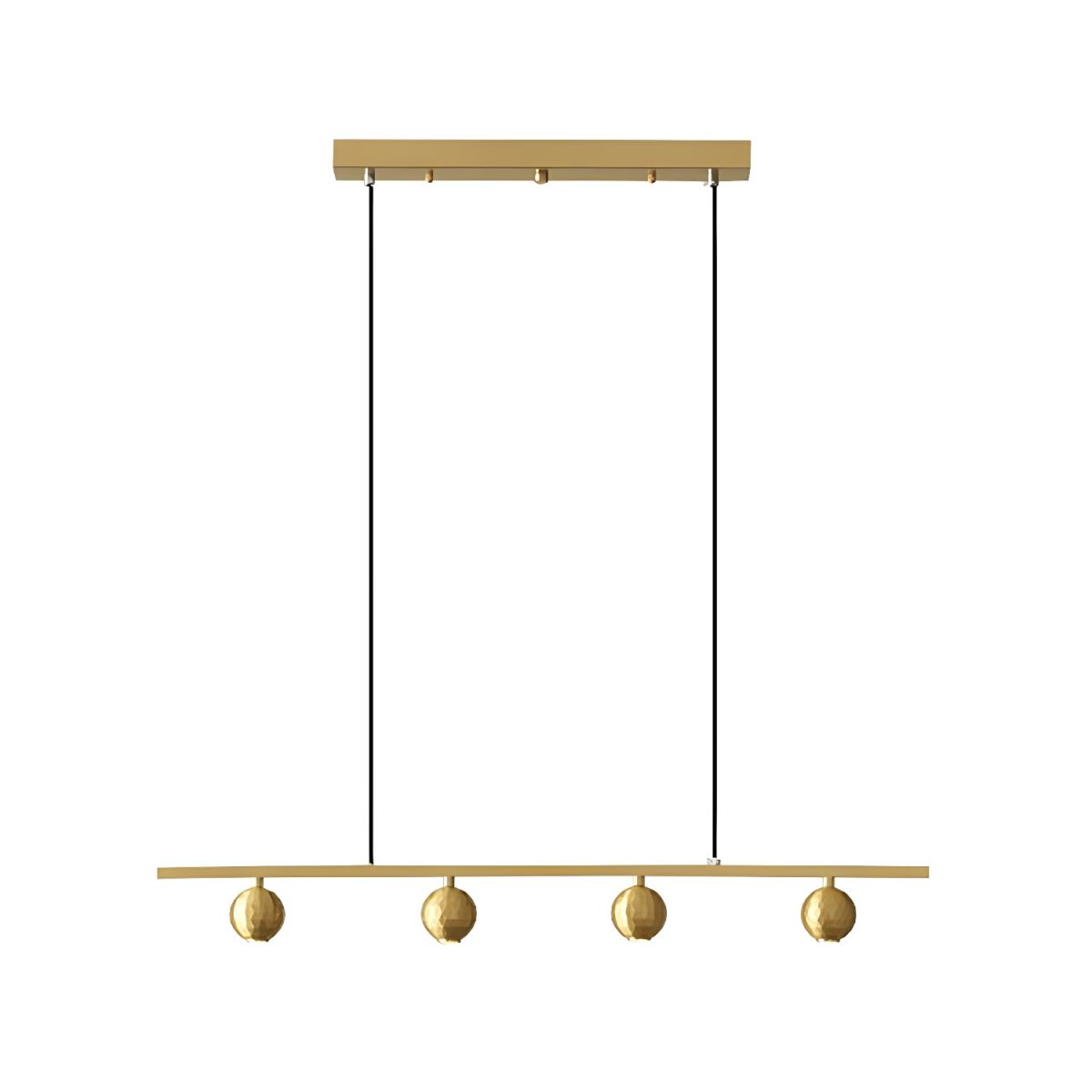 Modern LED Island Light with 4 Lights Globe Shape Adjustable Hanging Length