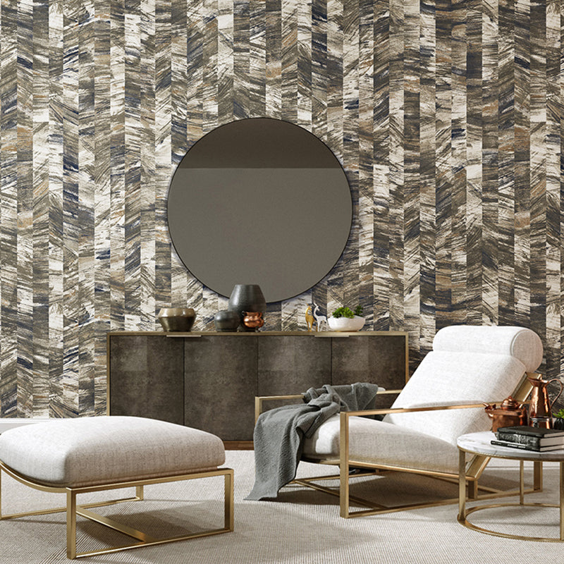 Unpasted Abstract Painting Wallpaper Modern Non-Woven Fabric Wall Art, 33' L x 20.5" W Grey Clearhalo 'Modern wall decor' 'Modern' 'Wallpaper' Wall Decor' 1203105