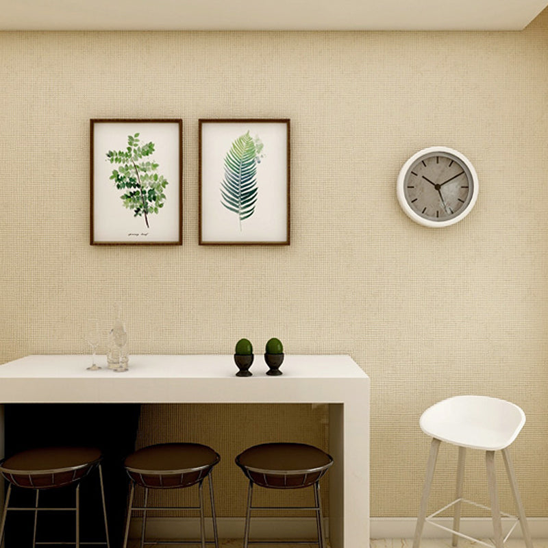 Minimalist Grid Solid Wallpaper Roll Soft Color Stain Resistant Wall Art for Bedroom Clearhalo 'Modern wall decor' 'Modern' 'Wallpaper' Wall Decor' 1206371
