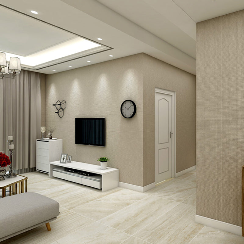 Minimalist Grid Solid Wallpaper Roll Soft Color Stain Resistant Wall Art for Bedroom Clearhalo 'Modern wall decor' 'Modern' 'Wallpaper' Wall Decor' 1206382