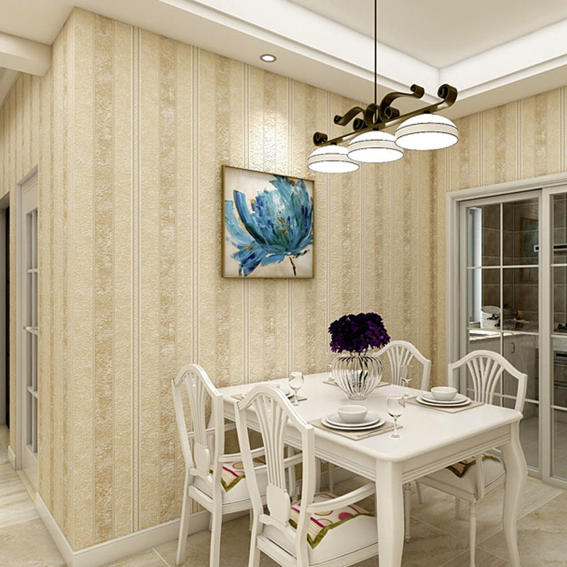 Antique Jacquard Wallpaper Roll for Bedroom 31' x 20.5" Wall Decor in Pastel Color Light Yellow Clearhalo 'Vintage wall decor' 'Vintage' 'Wallpaper' Wall Decor' 1206755