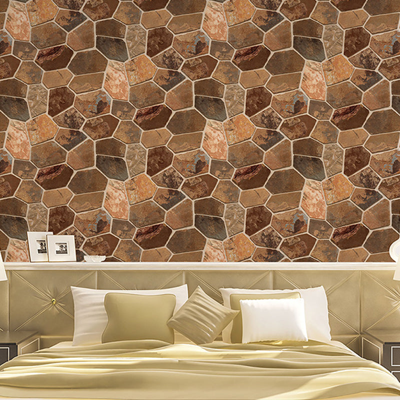 Pastel Color 3D Brick Wallpaper Moisture-Resistant Wall Covering for Living Room Clearhalo 'Industrial wall decor' 'Industrial' 'Wallpaper' Wall Decor' 1211866