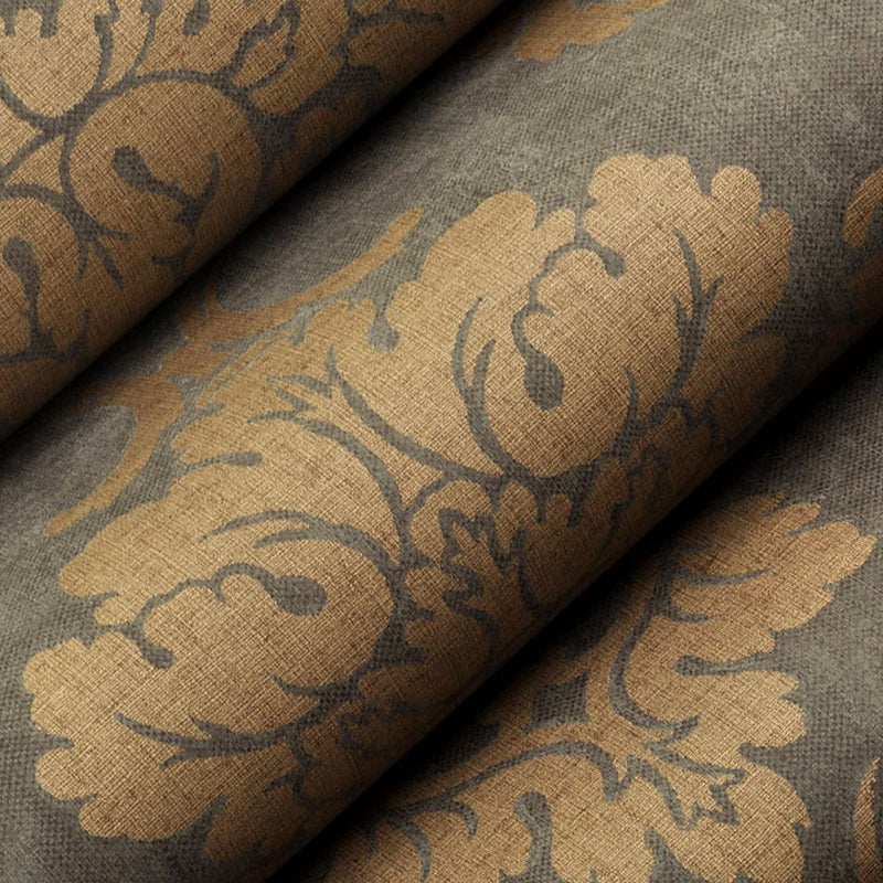 Dark Color Nostalgic Wallpaper 27.5' L x 28" W Medallion Patterned Wall Art for Bedroom Clearhalo 'Vintage wall decor' 'Vintage' 'Wallpaper' Wall Decor' 1212678