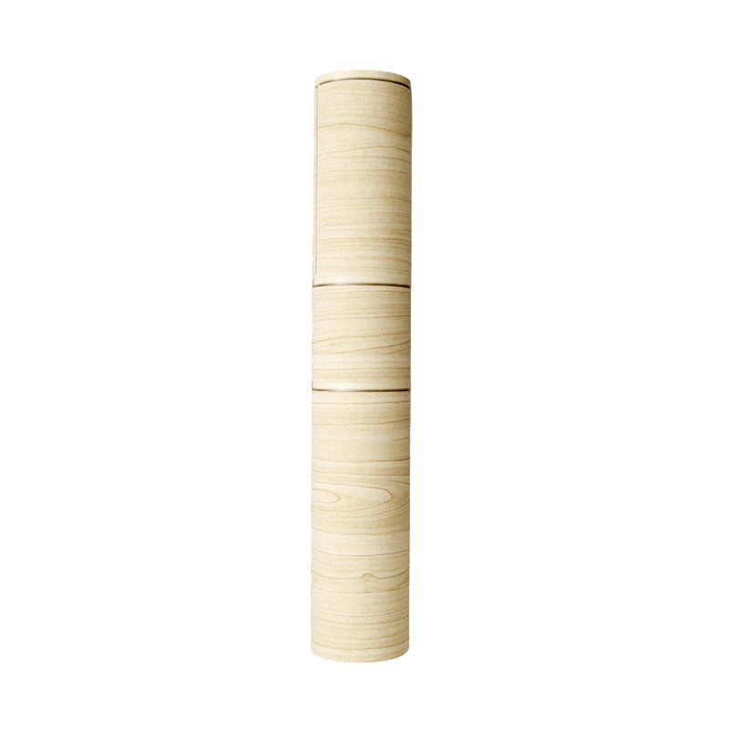 Flock Waterproof Wallpaper Rustic Wood Grain Wall Covering for Home Decoration, Unpasted Clearhalo 'Country wall decor' 'Rustic' 'Wallpaper' Wall Decor' 1225198