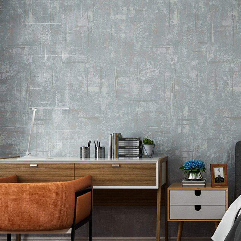 Geometric Ikat Wallpaper Roll Industrial Non-Woven Fabric Wall Covering in Light Color Blue-Gray Clearhalo 'Industrial wall decor' 'Industrial' 'Wallpaper' Wall Decor' 1276960