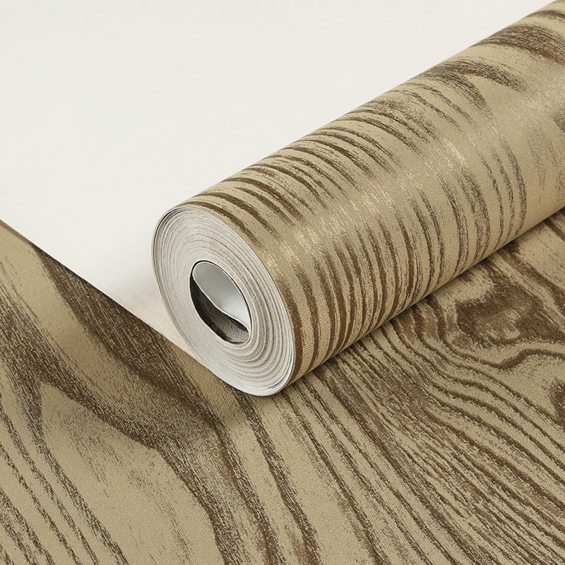 Countryside Wood Wallpaper Roll Light Color Living Room Wall Decor, 33' L x 20.5" W Clearhalo 'Country wall decor' 'Rustic' 'Wallpaper' Wall Decor' 1277729