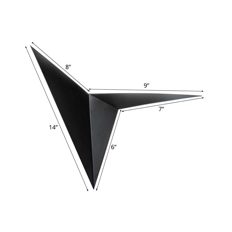 Polygon Wall Sconce Light Contemporary Style Metal LED Black/White Wall Lamp for Living Room, Warm/White Lighting Clearhalo 'Cast Iron' 'Glass' 'Industrial' 'Modern wall lights' 'Modern' 'Tiffany' 'Traditional wall lights' 'Wall Lamps & Sconces' 'Wall Lights' Lighting' 128206
