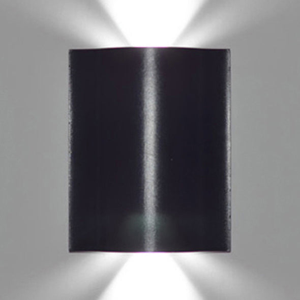 1/2/3-Light Porch Wall Sconce with Wavy Design Metal Shade Black Wall Washer Lamp in Warm/White Lighting 1.0 Black White Clearhalo 'Cast Iron' 'Glass' 'Industrial' 'Modern wall lights' 'Modern' 'Tiffany' 'Traditional wall lights' 'Wall Lamps & Sconces' 'Wall Lights' Lighting' 128314
