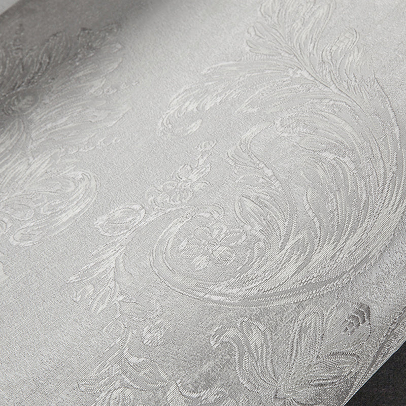 Light-Color Antique Wallpaper 33' L x 20.5" W Flower Pattern Wall Art for Bedroom Clearhalo 'Vintage wall decor' 'Vintage' 'Wallpaper' Wall Decor' 1283186