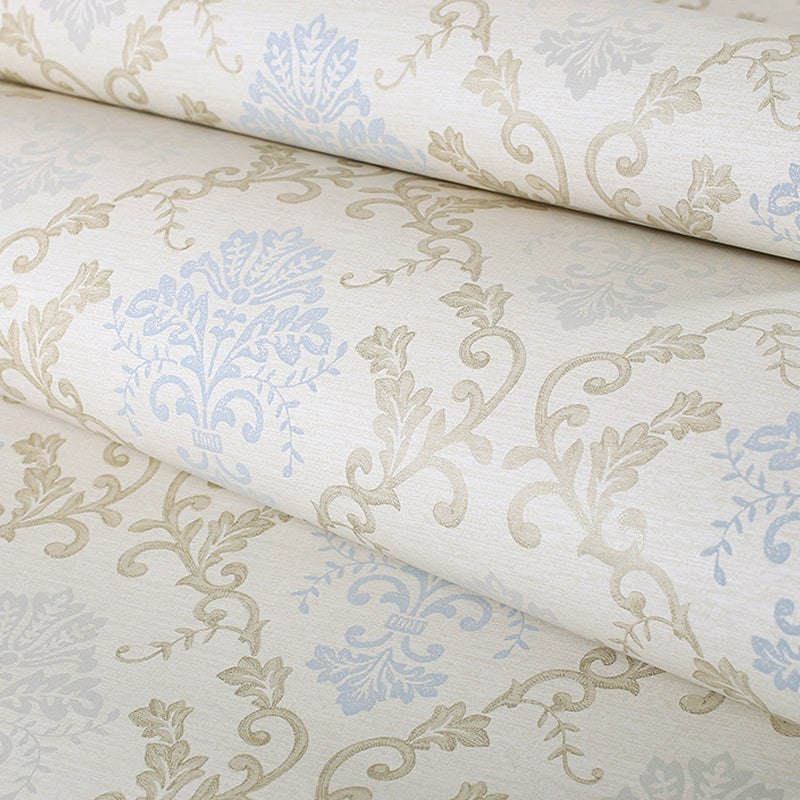 Latticework Jacquard Wallpaper Antique 3D Embossed Wall Covering in Soft Color for Accent Wall Clearhalo 'Vintage wall decor' 'Vintage' 'Wallpaper' Wall Decor' 1284461