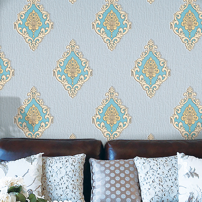 Classic Jacquard Pattern Wallpaper Roll 57.1 sq ft Flock Wall Decor Waterproof Paste-Free Clearhalo 'Decoración Mural' 'Fondo de Pantalla' 'Hogar' 1284754_22cea34f-95eb-4506-aab1-7d5efa1300c4