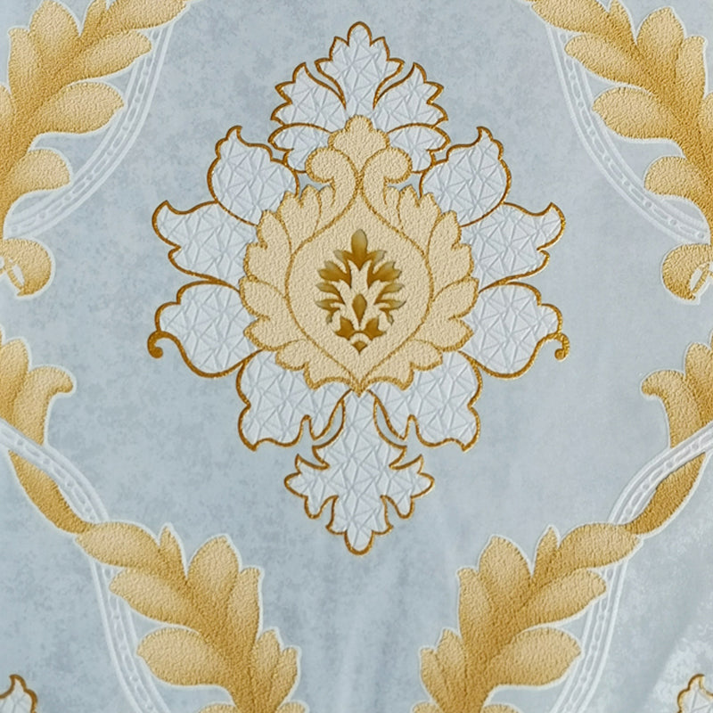 Pastel Color Retro Wallpaper Roll 57.1-sq ft Damask Patterned Wall Art for Living Room Clearhalo 'Vintage wall decor' 'Vintage' 'Wallpaper' Wall Decor' 1284765