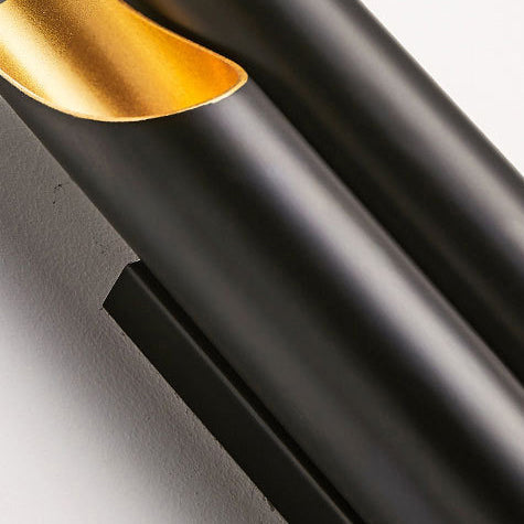Gold/Black/White Pipe Wall Light Sconce Modern Style 2/4 Lights Metal Wall Mounted Light for Living Room Clearhalo 'Cast Iron' 'Glass' 'Industrial' 'Modern wall lights' 'Modern' 'Tiffany' 'Traditional wall lights' 'Wall Lamps & Sconces' 'Wall Lights' Lighting' 128766