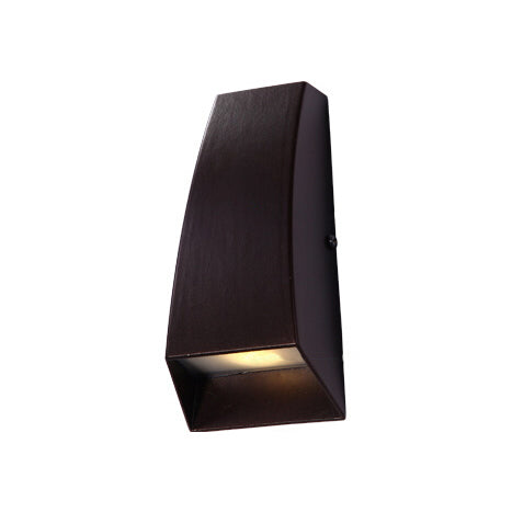 Black/Gray Geometric Wall Sconce Lamp Modern Style LED Aluminum Wall Light Fixture in White/Warm Lighting Clearhalo 'Cast Iron' 'Glass' 'Industrial' 'Modern wall lights' 'Modern' 'Tiffany' 'Traditional wall lights' 'Wall Lamps & Sconces' 'Wall Lights' Lighting' 129577