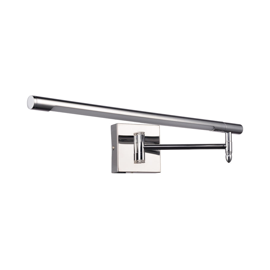 Mini Cylinder Metallic Vanity Light Modern LED Silver Adjustable Wall Sconce with Round/Square Backplate in Warm/White Lighting Clearhalo 'Cast Iron' 'Glass' 'Industrial' 'Modern wall lights' 'Modern' 'Tiffany' 'Traditional wall lights' 'Vanity Lights' 'Wall Lights' Lighting' 132032