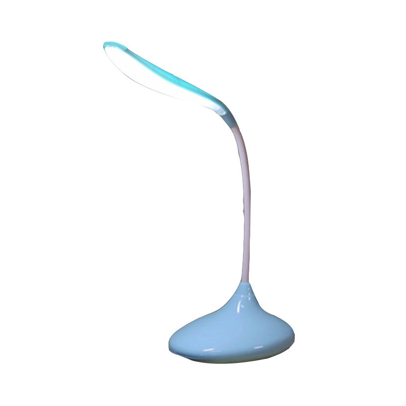 Rotatable Arm LED Standing Desk Lamp Blue/White USB Charging Reading Light for Study Clearhalo 'Desk Lamps' 'Lamps' Lighting' 134620