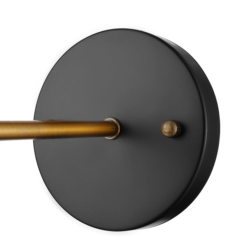 Clear Glass Bubble Wall Sconce Antique 1 Light Living Room Lighting Fixture in Brass Clearhalo 'Cast Iron' 'Glass' 'Industrial wall lights' 'Industrial' 'Middle century wall lights' 'Modern' 'Tiffany' 'Traditional wall lights' 'Wall Lamps & Sconces' 'Wall Lights' Lighting' 138065