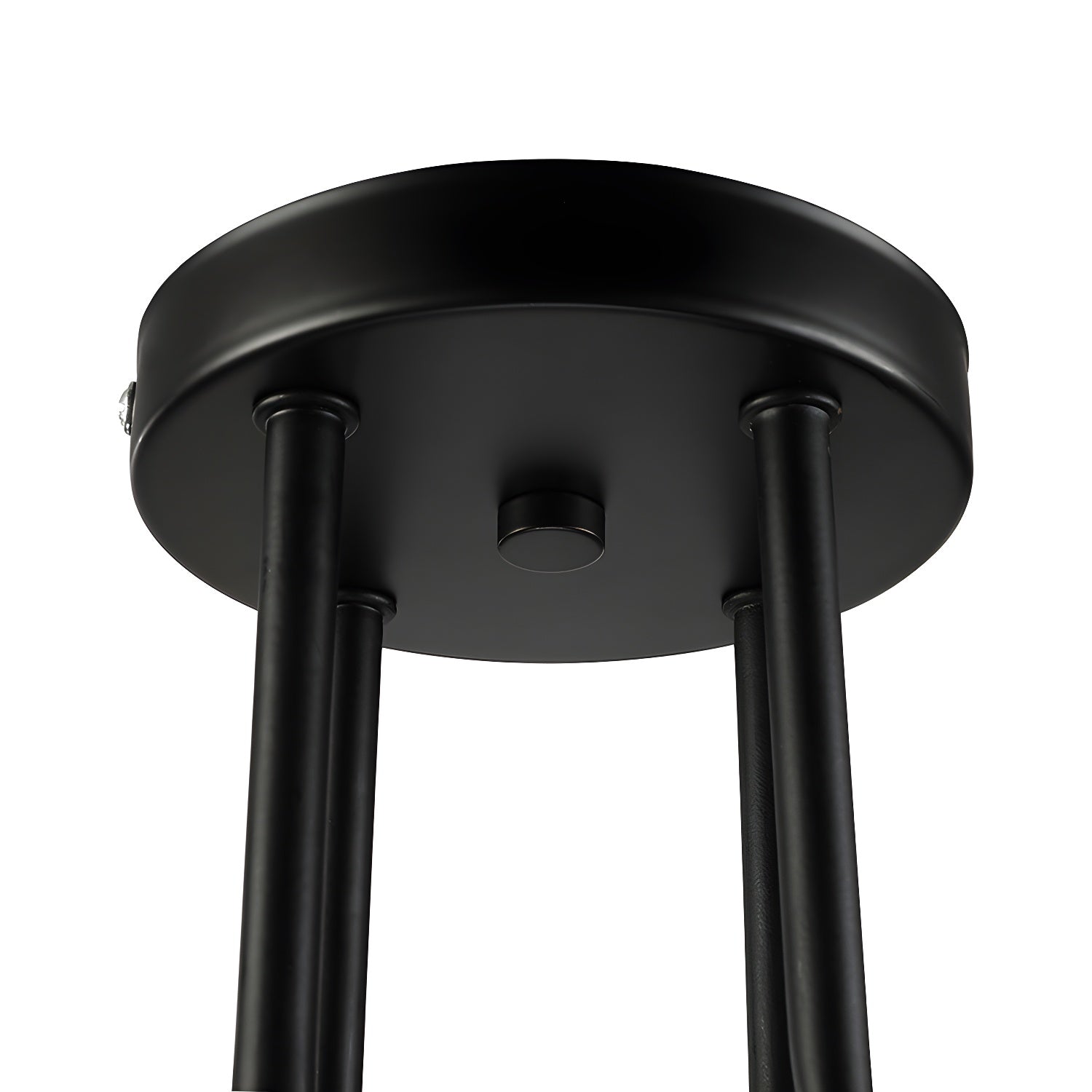 Vintage Exposed Ceiling Flush Mount 4/6-Light Metallic Semi Flush Light with Sputnik Design in Antique Brass/Black Clearhalo 'Ceiling Lights' 'Close To Ceiling Lights' 'Close to ceiling' 'Semi-flushmount' Lighting' 138239