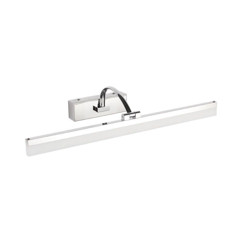 Acrylic Slim Vanity Light Contemporary Style LED Chrome Finish Wall Mounted Lamp for Bathroom, 16"/19.5" Diameter Clearhalo 'Modern wall lights' 'Modern' 'Vanity Lights' 'Wall Lights' Lighting' 139087