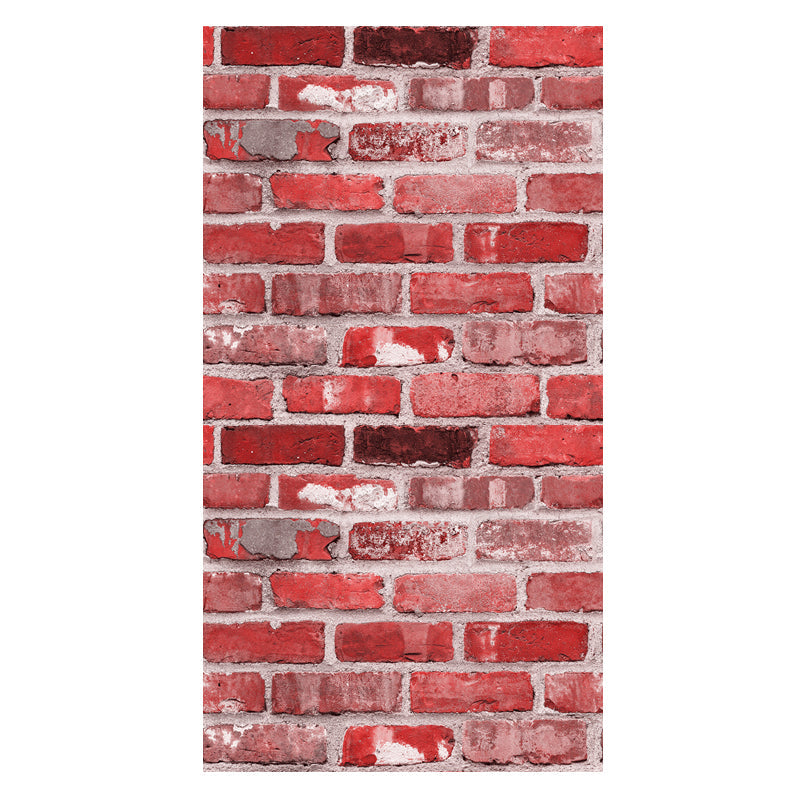 Industrial Brick Wallpaper Roll Dark Color Dining Room Wall Decor, 33' L x 20.5" W Clearhalo 'Industrial wall decor' 'Industrial' 'Wallpaper' Wall Decor' 1391406