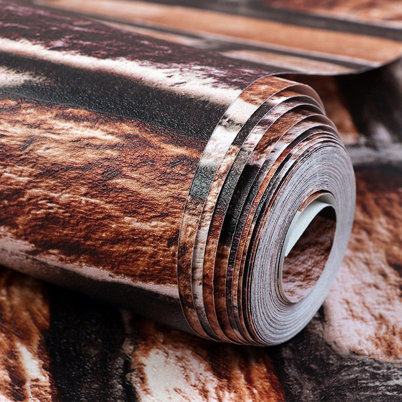 Dark Color Industrial Wallpaper Roll 57.1-sq ft Faux Brick Effect Wall Decor for Restaurant Clearhalo 'Industrial wall decor' 'Industrial' 'Wallpaper' Wall Decor' 1392614