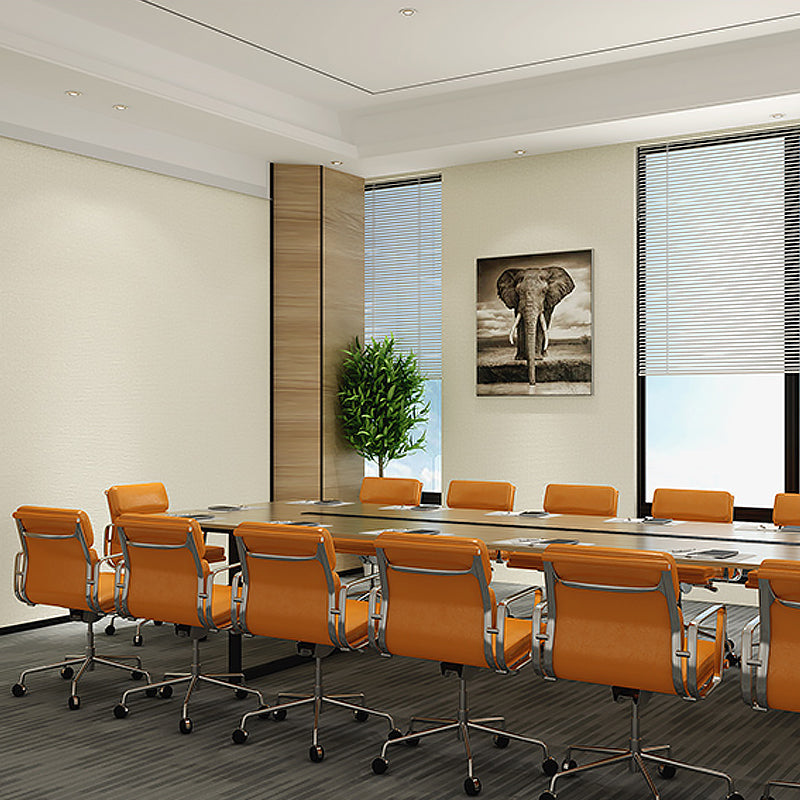 Minimalist Solid Wallpaper Non-Woven Grass Cloth Washable Soft Color Wall Art for Office Light Apricot Clearhalo 'Modern wall decor' 'Modern' 'Wallpaper' Wall Decor' 1392825