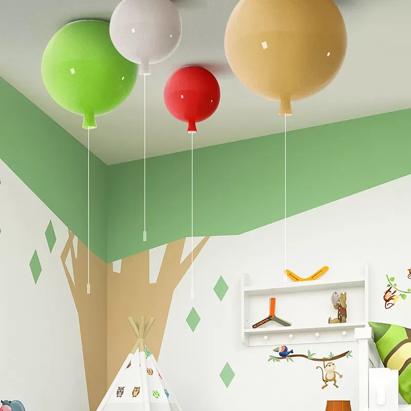 Balloon Shaped Flush Ceiling Light Modern Style Acrylic Ceiling Lamp for Foyer Clearhalo 'Ceiling Lights' 'Close To Ceiling Lights' 'Close to ceiling' 'Flush mount' Lighting' 13954