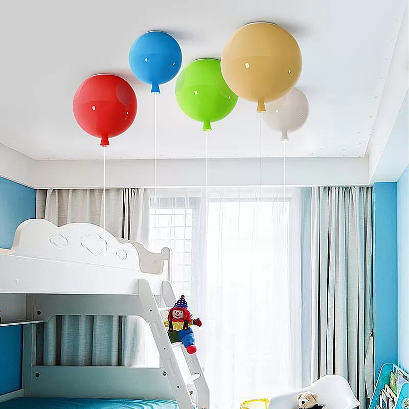 Balloon Shaped Flush Ceiling Light Modern Style Acrylic Ceiling Lamp for Foyer Clearhalo 'Ceiling Lights' 'Close To Ceiling Lights' 'Close to ceiling' 'Flush mount' Lighting' 13955