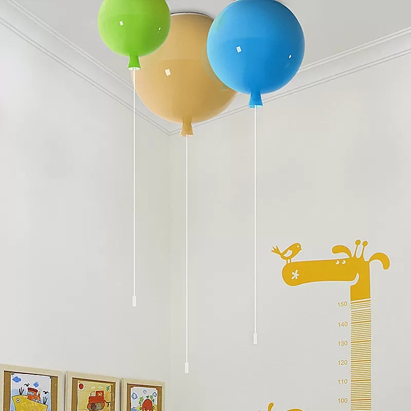 Balloon Shaped Flush Ceiling Light Modern Style Acrylic Ceiling Lamp for Foyer Clearhalo 'Ceiling Lights' 'Close To Ceiling Lights' 'Close to ceiling' 'Flush mount' Lighting' 13956