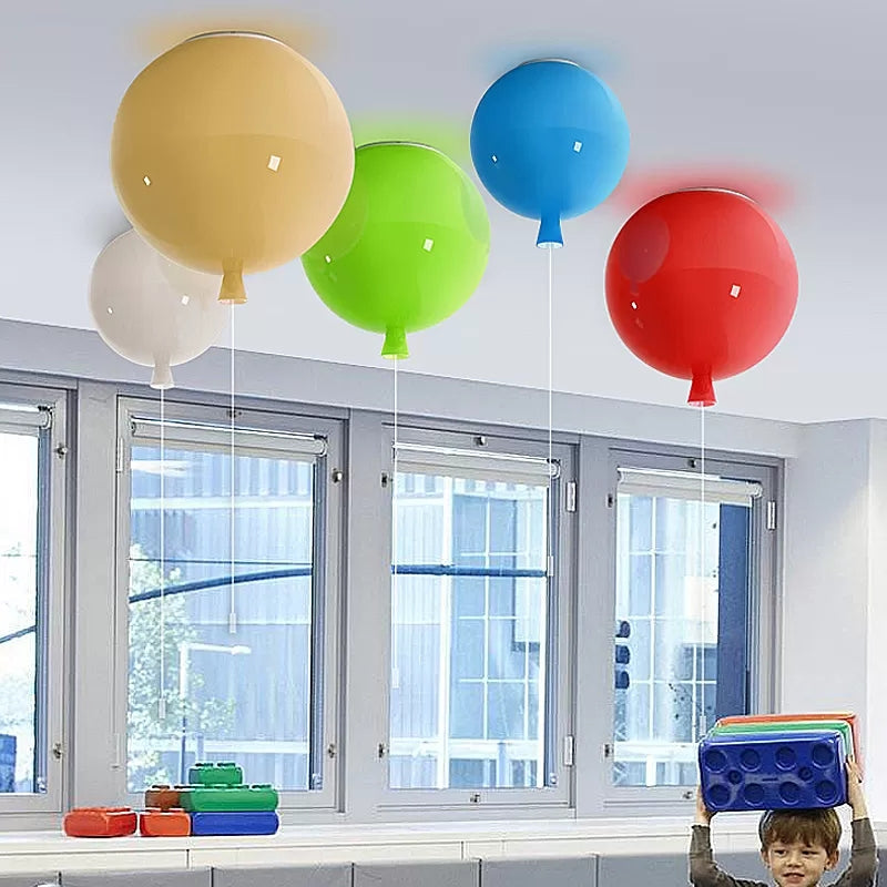 Balloon Shaped Flush Ceiling Light Modern Style Acrylic Ceiling Lamp for Foyer Clearhalo 'Ceiling Lights' 'Close To Ceiling Lights' 'Close to ceiling' 'Flush mount' Lighting' 13957