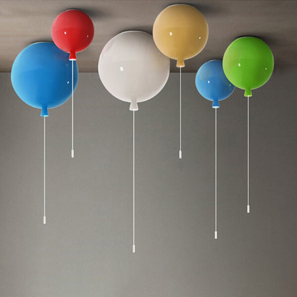 Balloon Shaped Flush Ceiling Light Modern Style Acrylic Ceiling Lamp for Foyer Clearhalo 'Ceiling Lights' 'Close To Ceiling Lights' 'Close to ceiling' 'Flush mount' Lighting' 13962