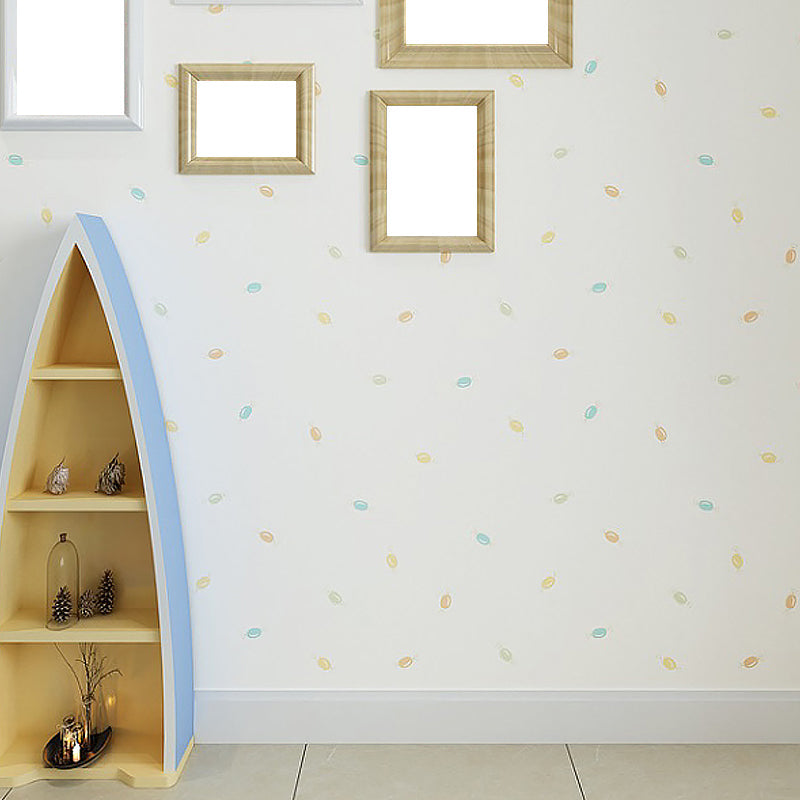 Washable Candy Print Wallpaper Roll Non-Woven Material Kids Wall Art for Nursery Light Green Clearhalo 'Wall Decor' 'Wallpaper' 1396423