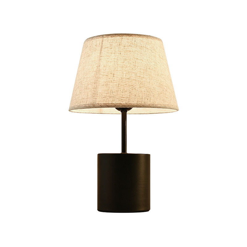 Tapered Reading Book Light Modernism Fabric LED Desk Light in Black/White for Bedside Clearhalo 'Lamps' 'Table Lamps' Lighting' 140928