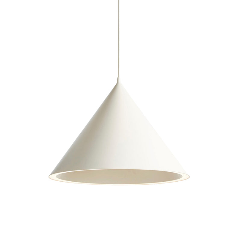 10"/12.5" Diameter 1 Light Conical Hanging Lamp Nordic Stylish Black/Blue Metal Pendant Light over Table Clearhalo 'Ceiling Lights' 'Modern Pendants' 'Modern' 'Pendant Lights' 'Pendants' Lighting' 1416852