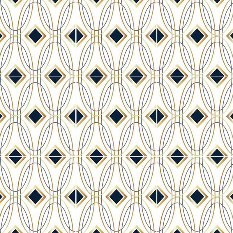 Modern Seamless Pattern Wallpaper Panel in Black-Gold Self-Adhesive Wall Decor for Kitchen Clearhalo 'Modern wall decor' 'Modern' 'Wallpaper' Wall Decor' 1425098