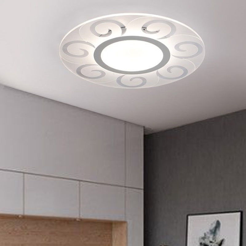 16"/19.5"/23.5"/29.5" W Acrylic Ultra Thin Flushmount Lighting Modernism Led Flush Ceiling Light for Living Room Clearhalo 'Ceiling Lights' 'Close To Ceiling Lights' 'Close to ceiling' 'Flush mount' Lighting' 1434334