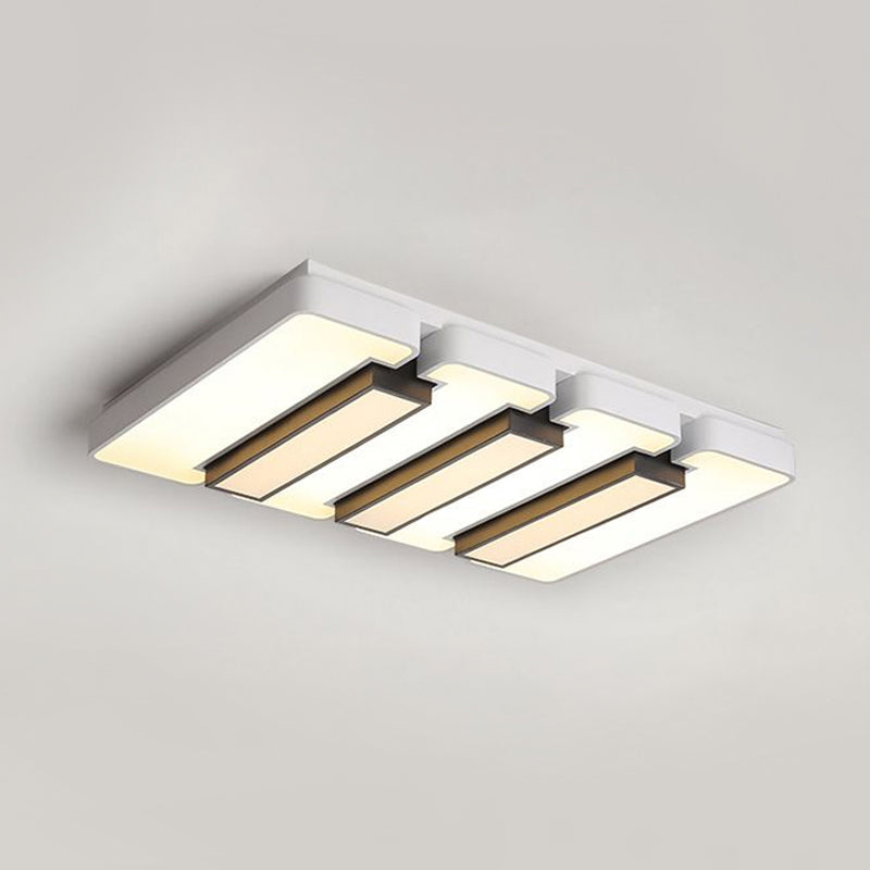 Living Room White Flush Mount Light Acrylic Modern Warm/White Lighting LED Ceiling Lamp Clearhalo 'Ceiling Lights' 'Close To Ceiling Lights' 'Close to ceiling' 'Flush mount' Lighting' 1434431