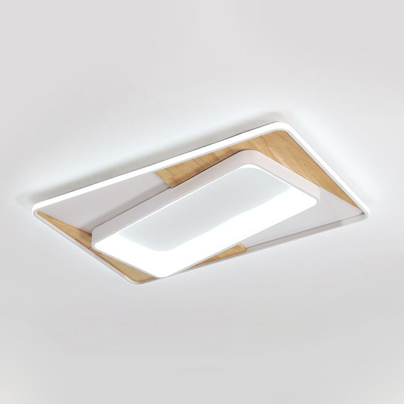 Modern Slim Rectangle Ceiling Lamp Acrylic LED Flush Mount Light in White for Bedroom Foyer Clearhalo 'Ceiling Lights' 'Close To Ceiling Lights' 'Close to ceiling' 'Flush mount' Lighting' 1434472