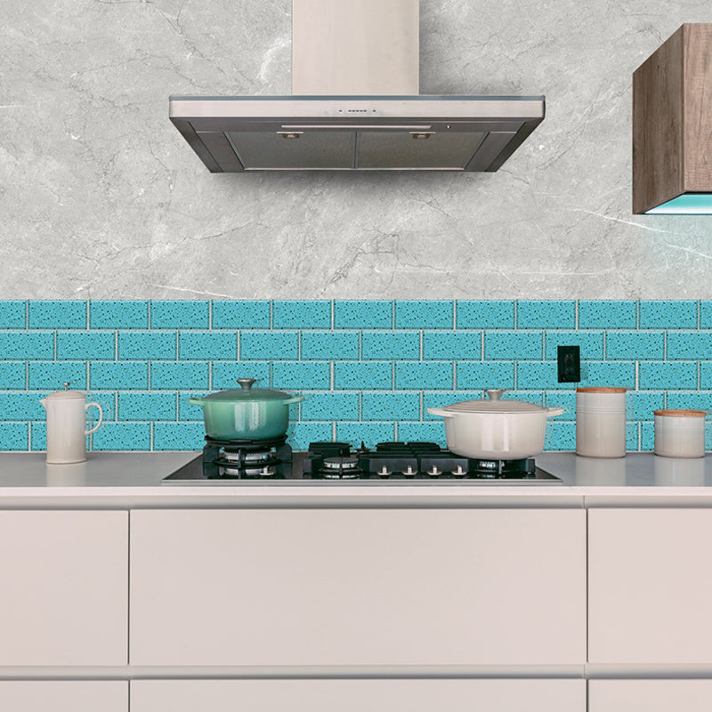 Dark Color Terrazzo Brick Wallpapers Peel and Stick Modernist Kitchen Wall Covering Blue Clearhalo 'Country wall decor' 'Rustic' 'Wallpaper' Wall Decor' 1440179