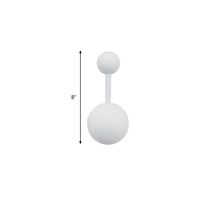 1/2 Lights Bedroom Wall Sconce with Molecular Acrylic Shade White Reading Wall Lamp in Warm/White Light Clearhalo 'Modern wall lights' 'Modern' 'Wall Lamps & Sconces' 'Wall Lights' Lighting' 144322
