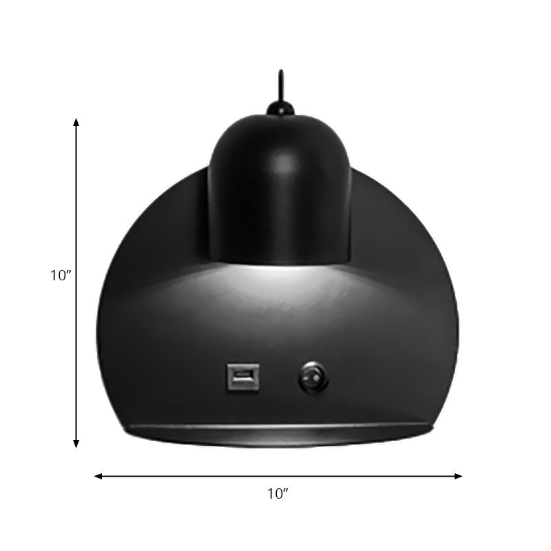 Supporter Design Metal Wall Lighting 1 Light Modern Simple Wall Lamp for Study Clearhalo 'Cast Iron' 'Glass' 'Industrial' 'Modern wall lights' 'Modern' 'Tiffany' 'Traditional wall lights' 'Wall Lamps & Sconces' 'Wall Lights' Lighting' 144535